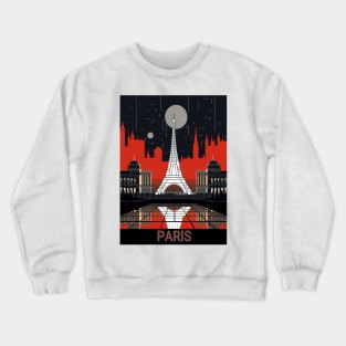 Timeless Elegance of the Eiffel Tower (Paris) Crewneck Sweatshirt